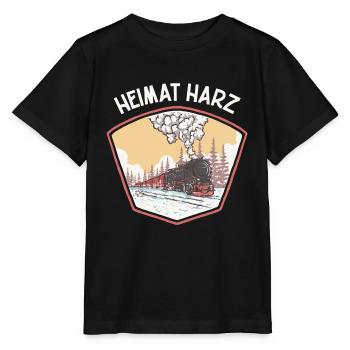Home Harz Railway on the Brocken souvenir - Stanley/Stella MINI CREATOR Kids’ T-Shirt - black - Front - Mikhail (115cm)