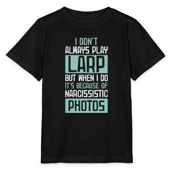 Larp |Live-Action-Rollenspiel |Larpen |Larp - Stanley/Stella Kinder T-Shirt MINI CREATOR  - Schwarz - Vorne - Mikhail (115cm)