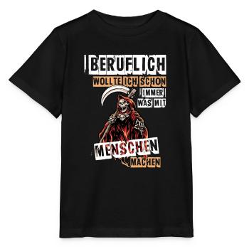 Beruflich Sensenmann - Stanley/Stella Kinder T-Shirt MINI CREATOR  - Schwarz - Vorne - Mikhail (115cm)