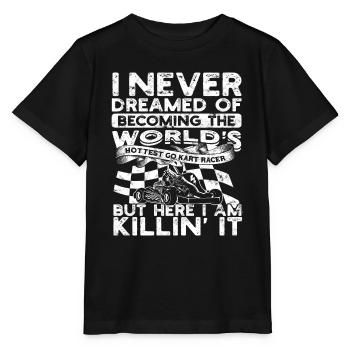 Kart conduite de kart pilotes de course Pilotes de course - T-shirt bio MINI CREATOR Stanley/Stella Enfant - noir - Devant - Mikhail (115cm)