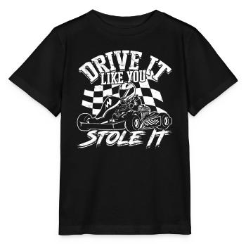Kart conduite de kart pilotes de course Pilotes de course - T-shirt bio MINI CREATOR Stanley/Stella Enfant - noir - Devant - Mikhail (115cm)