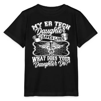 Emergency Department Nurse Hospital Hospitals - Stanley/Stella MINI CREATOR Kids’ T-Shirt - black - Front - Mikhail (115cm)