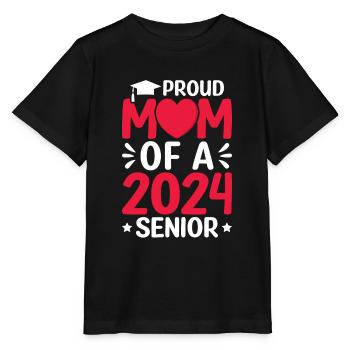 Funny proud mother of a graduation gift - Stanley/Stella MINI CREATOR Kids’ T-Shirt - black - Front - Mikhail (115cm)