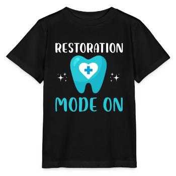 restoration mode on Design for a dental lab - Stanley/Stella MINI CREATOR Kids’ T-Shirt - black - Front - Mikhail (115cm)