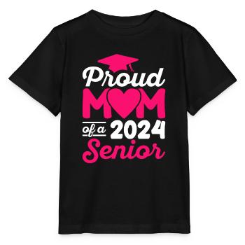 Funny Proud Mom Of A Graduation Gift - Stanley/Stella MINI CREATOR Kids’ T-Shirt - black - Front - Mikhail (115cm)