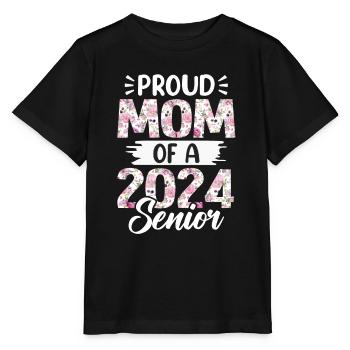 Funny Proud Mom Of A Graduation Gift - Stanley/Stella MINI CREATOR Kids’ T-Shirt - black - Front - Mikhail (115cm)