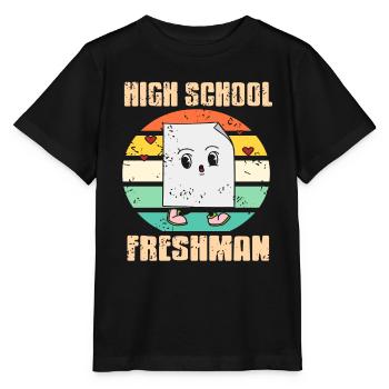 Lycée Freshman Retro Vintage Freshman - T-shirt bio MINI CREATOR Stanley/Stella Enfant - noir - Devant - Mikhail (115cm)