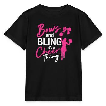 Bögen und Bling seine ein Jubel Sache lustig - Stanley/Stella Kinder T-Shirt MINI CREATOR  - Schwarz - Vorne - Mikhail (115cm)