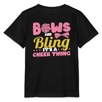 Schleifen & Bling It's A Cheer Thing Cheerleading - Stanley/Stella MINI CREATOR Kids’ T-Shirt - black - Front - Mikhail (115cm)