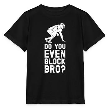 Lineman Football Player Offensive Defensive - Stanley/Stella Kinder T-Shirt MINI CREATOR  - Schwarz - Vorne - Mikhail (115cm)