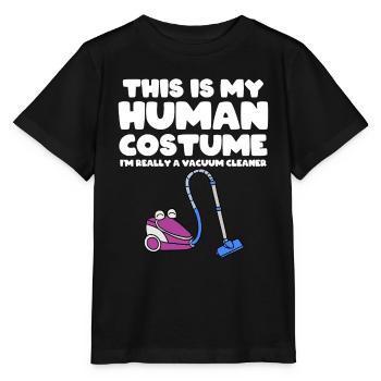 Vacuum Cleaner Cleaning Power Gift - Stanley/Stella MINI CREATOR Kids’ T-Shirt - black - Front - Mikhail (115cm)