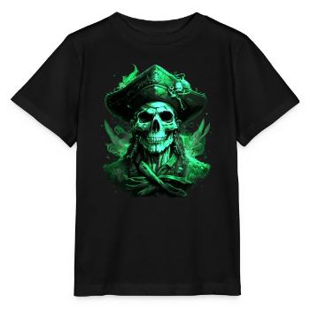 Pirate - T-shirt bio MINI CREATOR Stanley/Stella Enfant - noir - Devant - Mikhail (115cm)