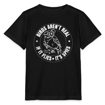 Birds Are Not Real - Stanley/Stella MINI CREATOR Kids’ T-Shirt - black - Front - Mikhail (115cm)