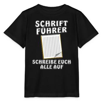 SCHRIFTFÜHRER - Stanley/Stella Kinder T-Shirt MINI CREATOR  - Schwarz - Vorne - Mikhail (115cm)