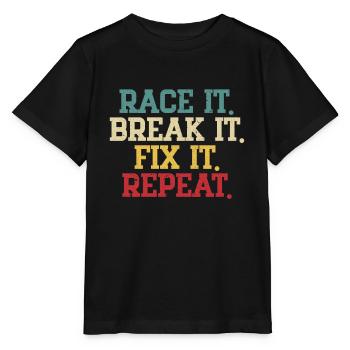Faire du karting - T-shirt bio MINI CREATOR Stanley/Stella Enfant - noir - Devant - Mikhail (115cm)