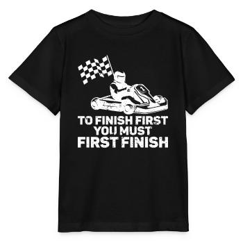 Faire du karting - T-shirt bio MINI CREATOR Stanley/Stella Enfant - noir - Devant - Mikhail (115cm)