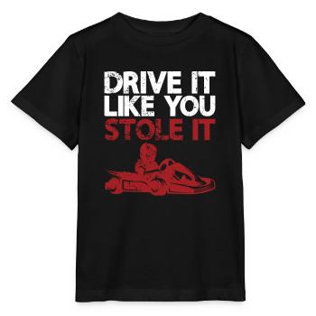 Faire du karting - T-shirt bio MINI CREATOR Stanley/Stella Enfant - noir - Devant - Mikhail (115cm)