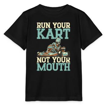Faire du karting - T-shirt bio MINI CREATOR Stanley/Stella Enfant - noir - Devant - Mikhail (115cm)