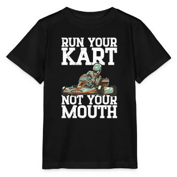 Faire du karting - T-shirt bio MINI CREATOR Stanley/Stella Enfant - noir - Devant - Mikhail (115cm)