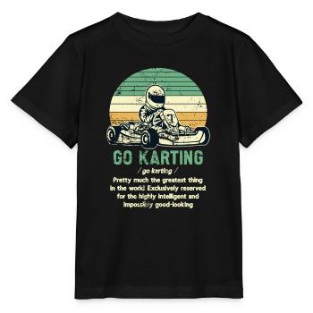 Faire du karting - T-shirt bio MINI CREATOR Stanley/Stella Enfant - noir - Devant - Mikhail (115cm)