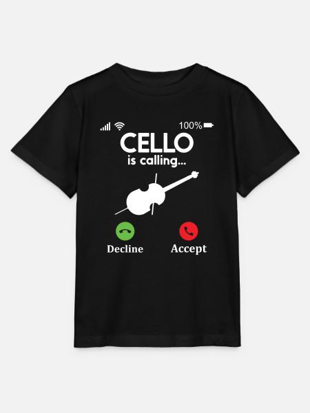 Cello -Musikinstrument - Stanley/Stella Kinder T-Shirt MINI CREATOR  - Schwarz