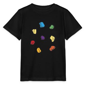 Wall climbing Bouldering rock face - Stanley/Stella MINI CREATOR Kids’ T-Shirt - black - Front - Mikhail (115cm)