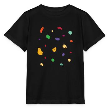 Wall climbing Bouldering rock face - Stanley/Stella MINI CREATOR Kids’ T-Shirt - black - Front - Mikhail (115cm)