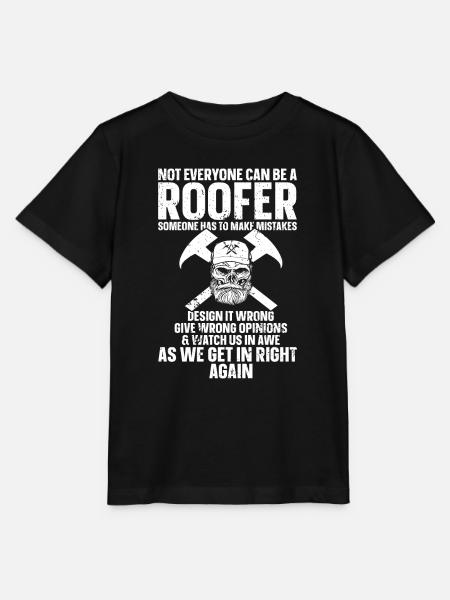 Dachdecker -Dachhäuser Reparaturen - Stanley/Stella Kinder T-Shirt MINI CREATOR - Schwarz