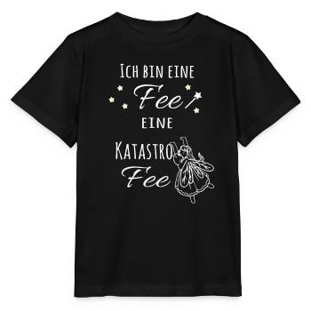 Ich bin eine Fee, eine KatastroFee - Stanley/Stella Kinder T-Shirt MINI CREATOR  - Schwarz - Vorne - Mikhail (115cm)