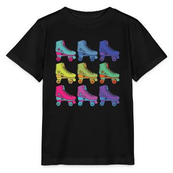 Rollschuhe - Stanley/Stella Kinder T-Shirt MINI CREATOR  - Schwarz - Vorne - Mikhail (115cm)