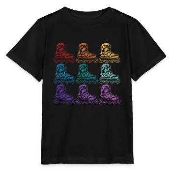 Rollschuhe - Stanley/Stella Kinder T-Shirt MINI CREATOR  - Schwarz - Vorne - Mikhail (115cm)