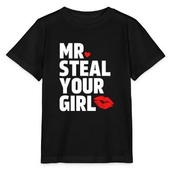 Mr Steal Your Girl - Stanley/Stella MINI CREATOR Kids’ T-Shirt - black - Front - Mikhail (115cm)