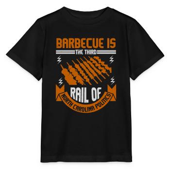 BARBECUE IST DIE DRITTE SCHIENE VON NORTH CAROLINA - Stanley/Stella Kinder T-Shirt MINI CREATOR  - Schwarz - Vorne - Mikhail (115cm)