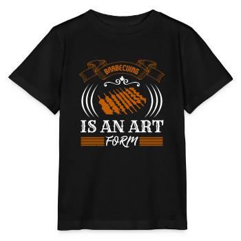 BARBECUING IS AN ART FORM - Stanley/Stella MINI CREATOR Kids’ T-Shirt - black - Front - Mikhail (115cm)