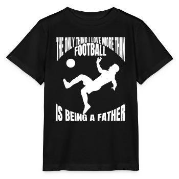 Joueur de football papa footballeur père club de football - T-shirt bio MINI CREATOR Stanley/Stella Enfant - noir - Devant - Mikhail (115cm)