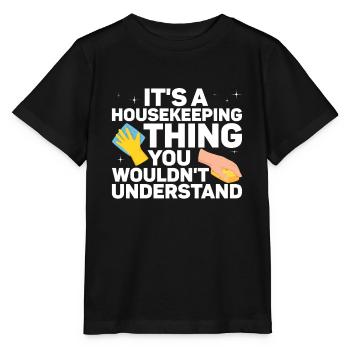 Ménage - T-shirt bio MINI CREATOR Stanley/Stella Enfant - noir - Devant - Mikhail (115cm)