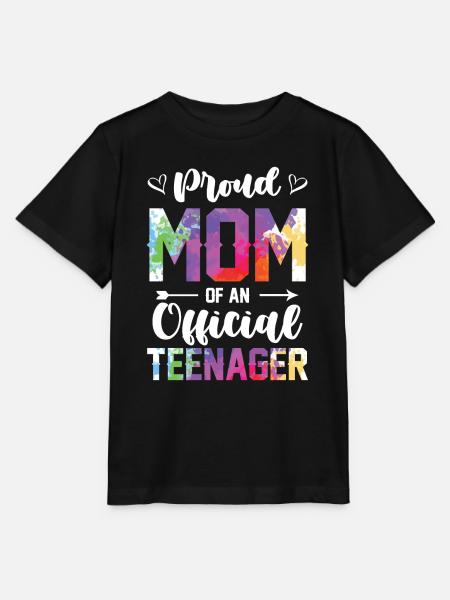 Stolze Mutter Eines Offiziellen Teenagers 13. - Stanley/Stella T-shirt MINI CREATOR til børn - sort