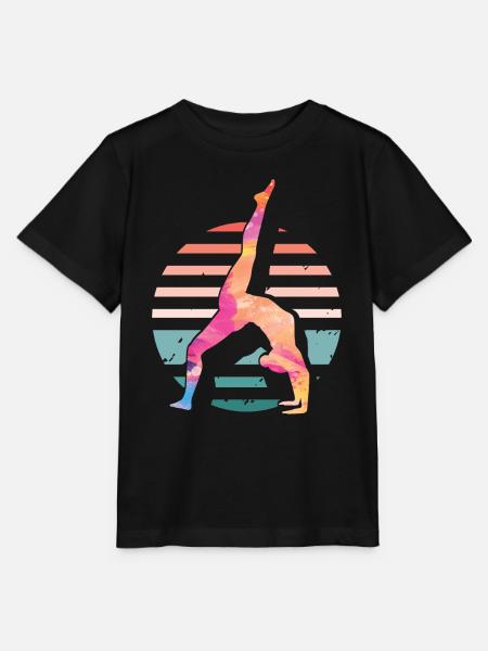 Turnen | Turnerin Gymnastik Turnen Mädchen Frauen - Stanley/Stella Kinder T-Shirt MINI CREATOR - Schwarz