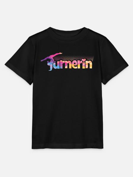 Turnen | Turnerin Gymnastik Turnen Mädchen Frauen - Stanley/Stella Kinder T-Shirt MINI CREATOR - Schwarz