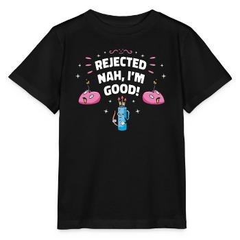 Funny Rejected Anti Valentines Day - Stanley/Stella MINI CREATOR Kids’ T-Shirt - black - Front - Mikhail (115cm)