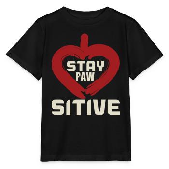 AUFENTHALT PFOTE - Stanley/Stella Kinder T-Shirt MINI CREATOR  - Schwarz - Vorne - Mikhail (115cm)
