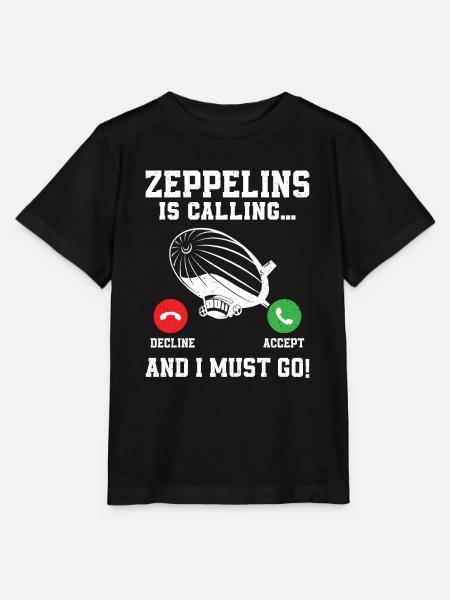 Zeppelin - Stanley/Stella Kinder T-Shirt MINI CREATOR - Schwarz