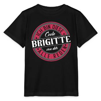 Brigitte Geschenkidee Geschenk Geburtstag - Stanley/Stella Kinder T-Shirt MINI CREATOR  - Schwarz - Vorne - Mikhail (115cm)