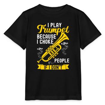 Trumpet - Stanley/Stella MINI CREATOR Kids’ T-Shirt - black - Front - Mikhail (115cm)