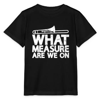 Trombone - T-shirt bio MINI CREATOR Stanley/Stella Enfant - noir - Devant - Mikhail (115cm)