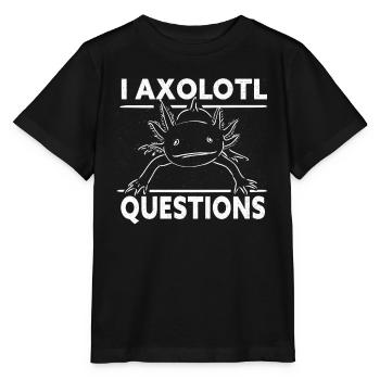 I Axolotl Fragen Retro Lustig Nette Axolotl Kinder - Stanley/Stella Kinder T-Shirt MINI CREATOR  - Schwarz - Vorne - Mikhail (115cm)
