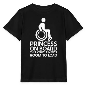 Fauteuil roulant - T-shirt bio MINI CREATOR Stanley/Stella Enfant - noir - Devant - Mikhail (115cm)