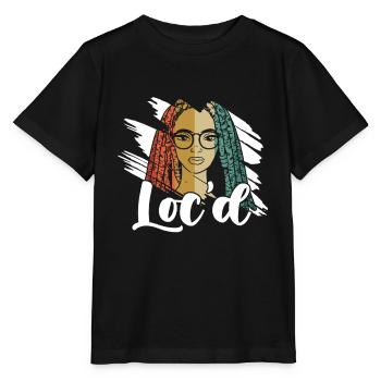 It's The Locs For Me - Afro Hair Black American - Stanley/Stella MINI CREATOR Kids’ T-Shirt - black - Front - Mikhail (115cm)