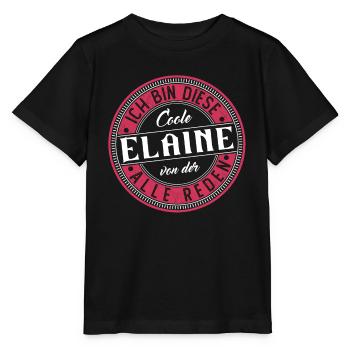Elaine Geschenkidee Geschenk Geburtstag - Stanley/Stella Kinder T-Shirt MINI CREATOR  - Schwarz - Vorne - Mikhail (115cm)