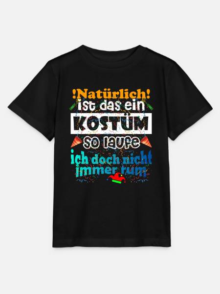 Kostüm Natürlich Verkleidet - Stanley/Stella Kinder T-Shirt MINI CREATOR  - Schwarz